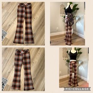 Urban Outfitters • Plaid Flare, Low-rise Pant • XS
